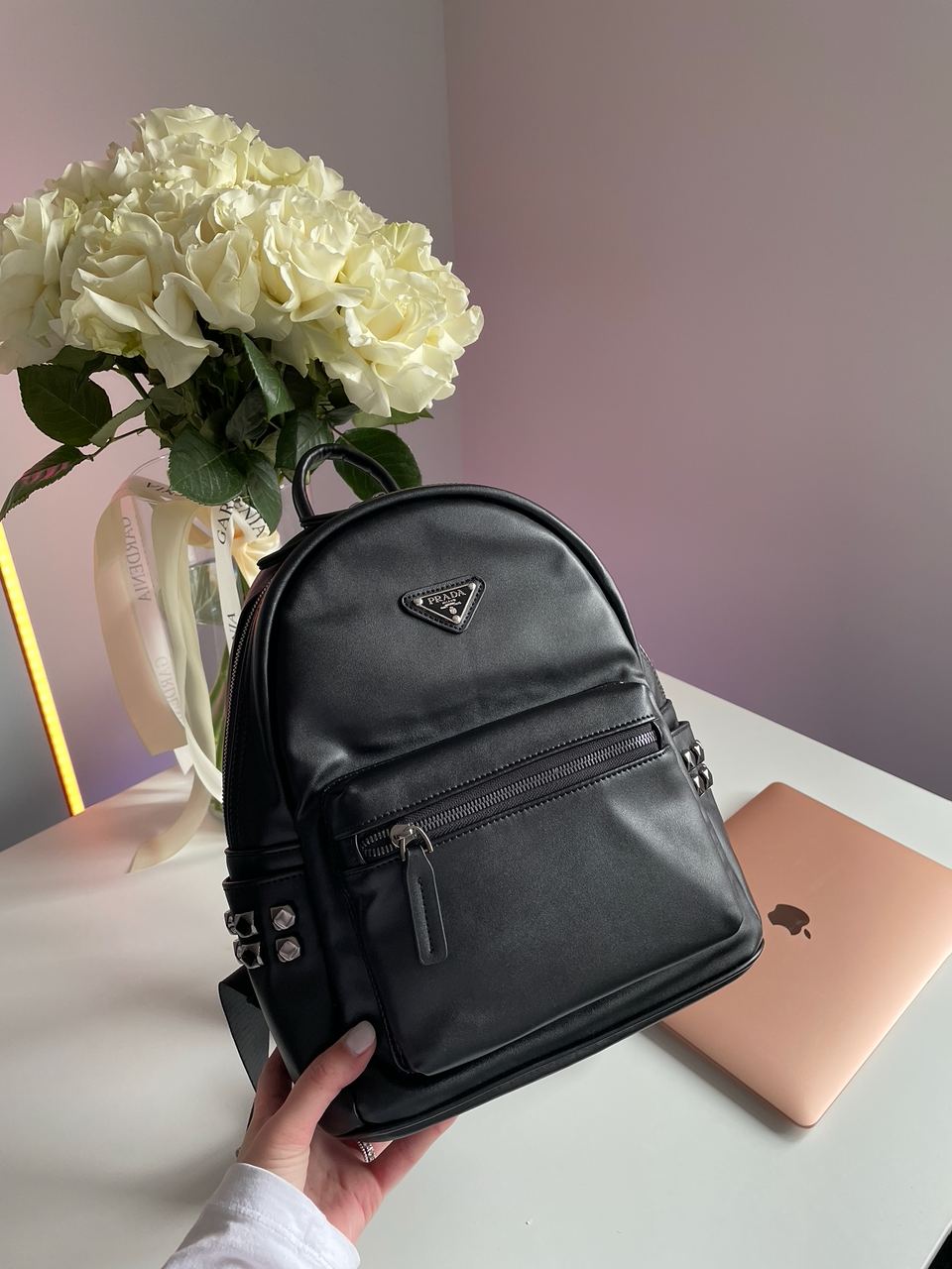 Prada Saffiano Leather Bag Black - 3