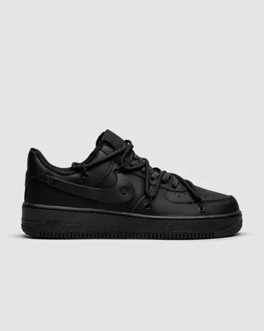Nike Air Force 1 Low Black Off shoelaces Custom