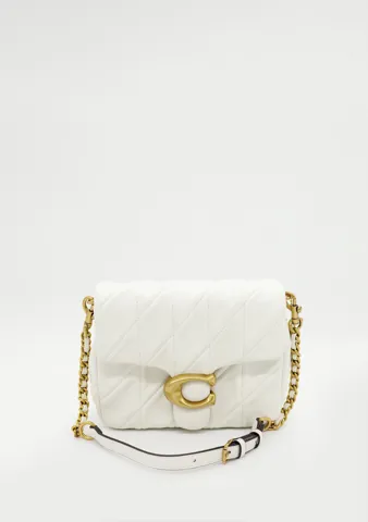 Coach Pillow Tabby Quilted in White