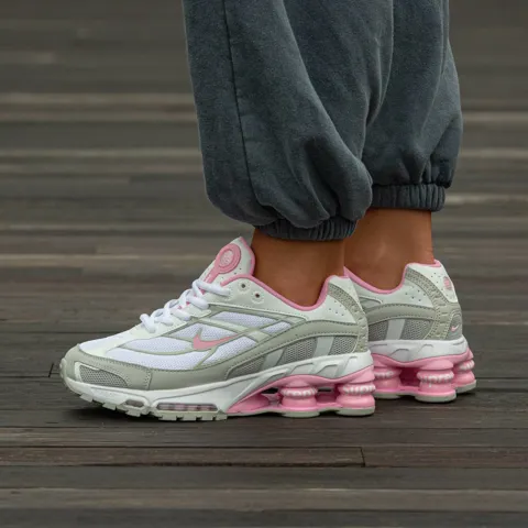 Nike Shox TL x Supreme White Pink