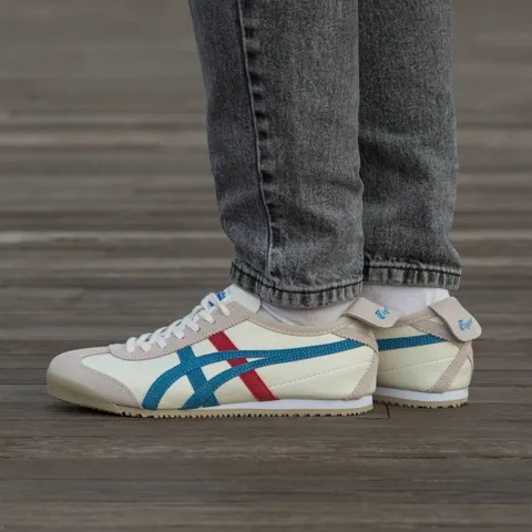 Asics Onitsuka Tiger Mexico 66 Beige Red Blue