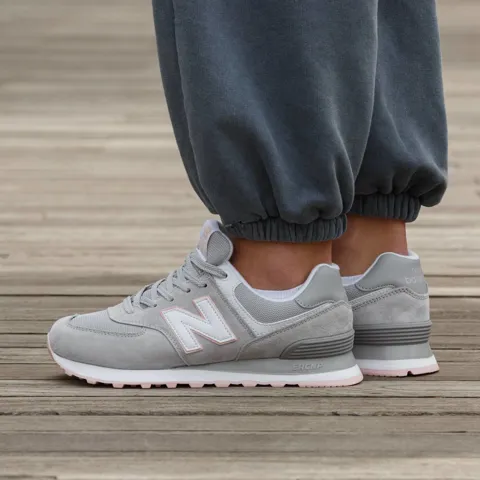 New Balance 574 Grey White Rose