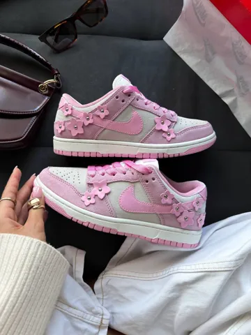 DUNK LOW Pink Flowers