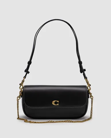 Coach Brook Flap Chain Bag Black\Gold