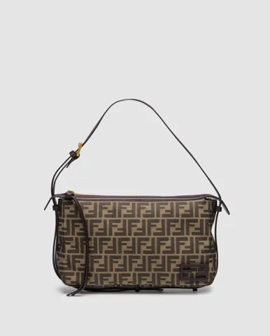 Fendi Brown Zucca Baguette