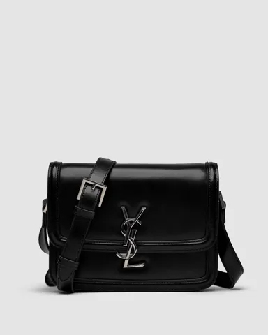 Yves Saint Laurent Solferino Black Lacquered/Silver