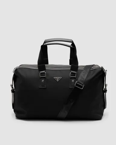 Prada Re-Nylon and Saffiano Leather Duffle Bag