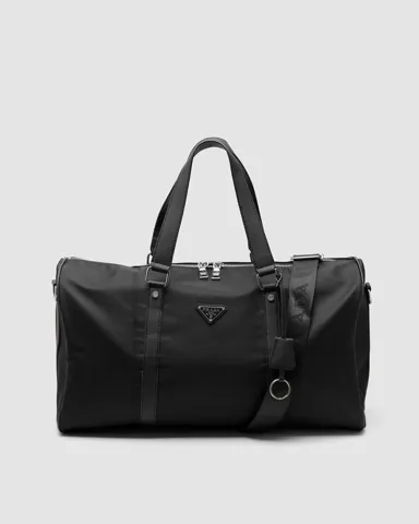 Prada Re-Nylon and Brushed Leather Duffel Bag