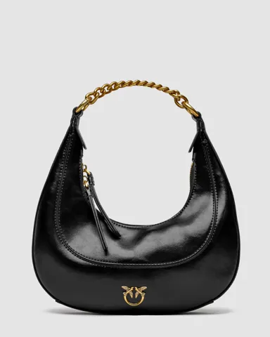 Pinko Mini Brioche Bag Hobo Black