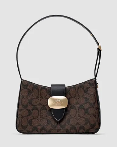Coach Eliza Shoulder Bag In Signature Canvas