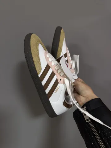 ADIDAS SAMBA | WHITE / CHERRY / BROWN premium (2)