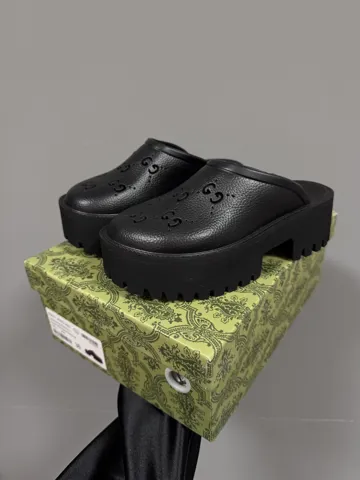 GUCCI MULES PLATFORM BLACK premium (9)