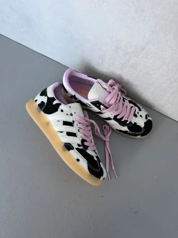 ADIDAS SAMBA | PINK LACES / COW PRINT (1)