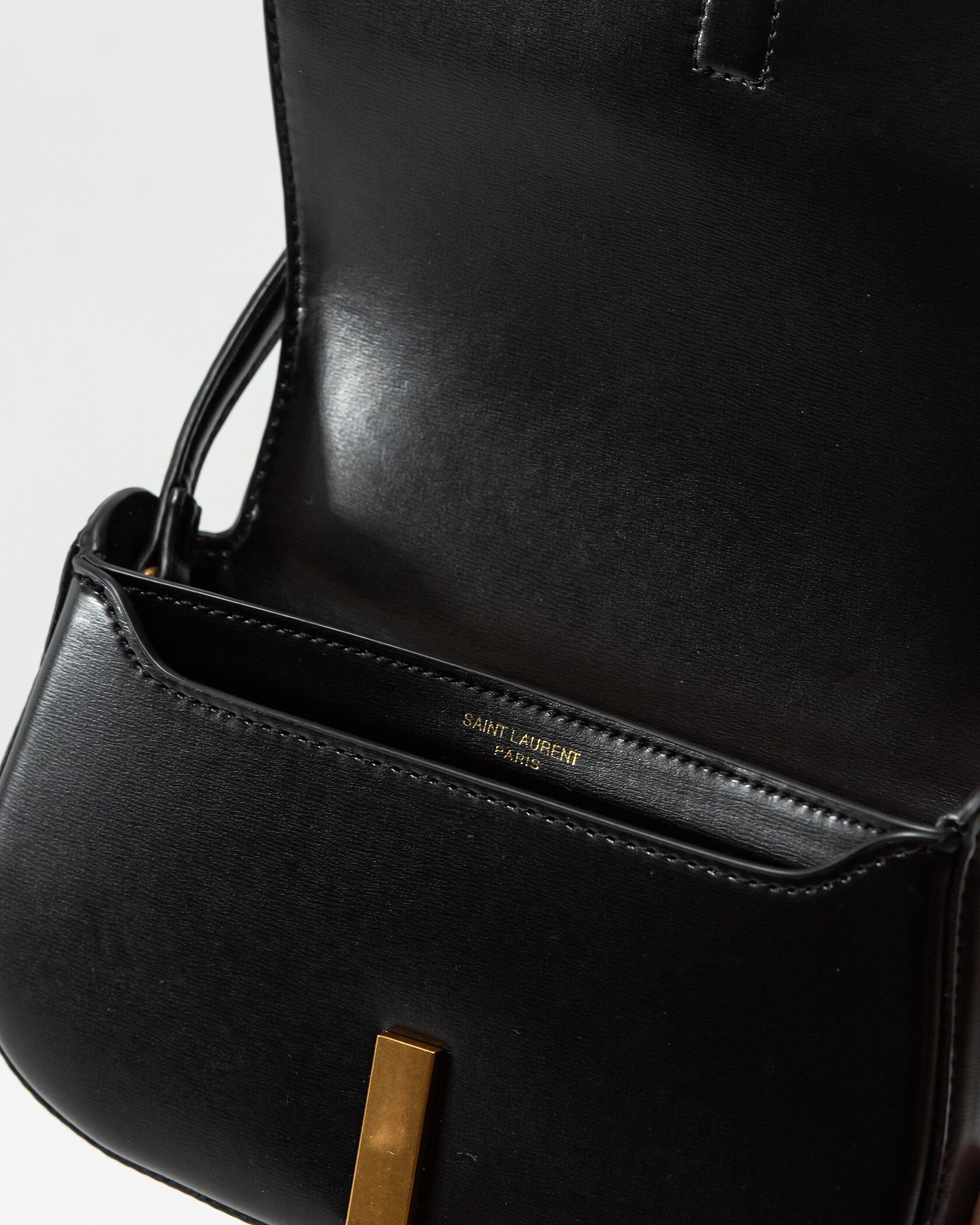 Saint Laurent Black Box Calfskin Mini Voltaire - 11