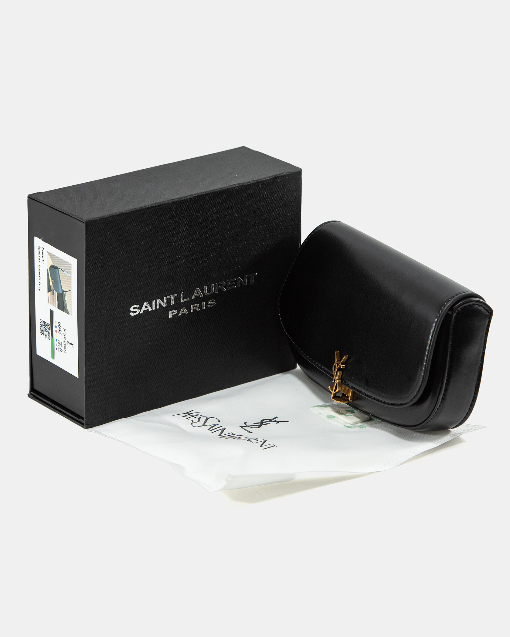 Saint Laurent Black Box Calfskin Mini Voltaire - 2