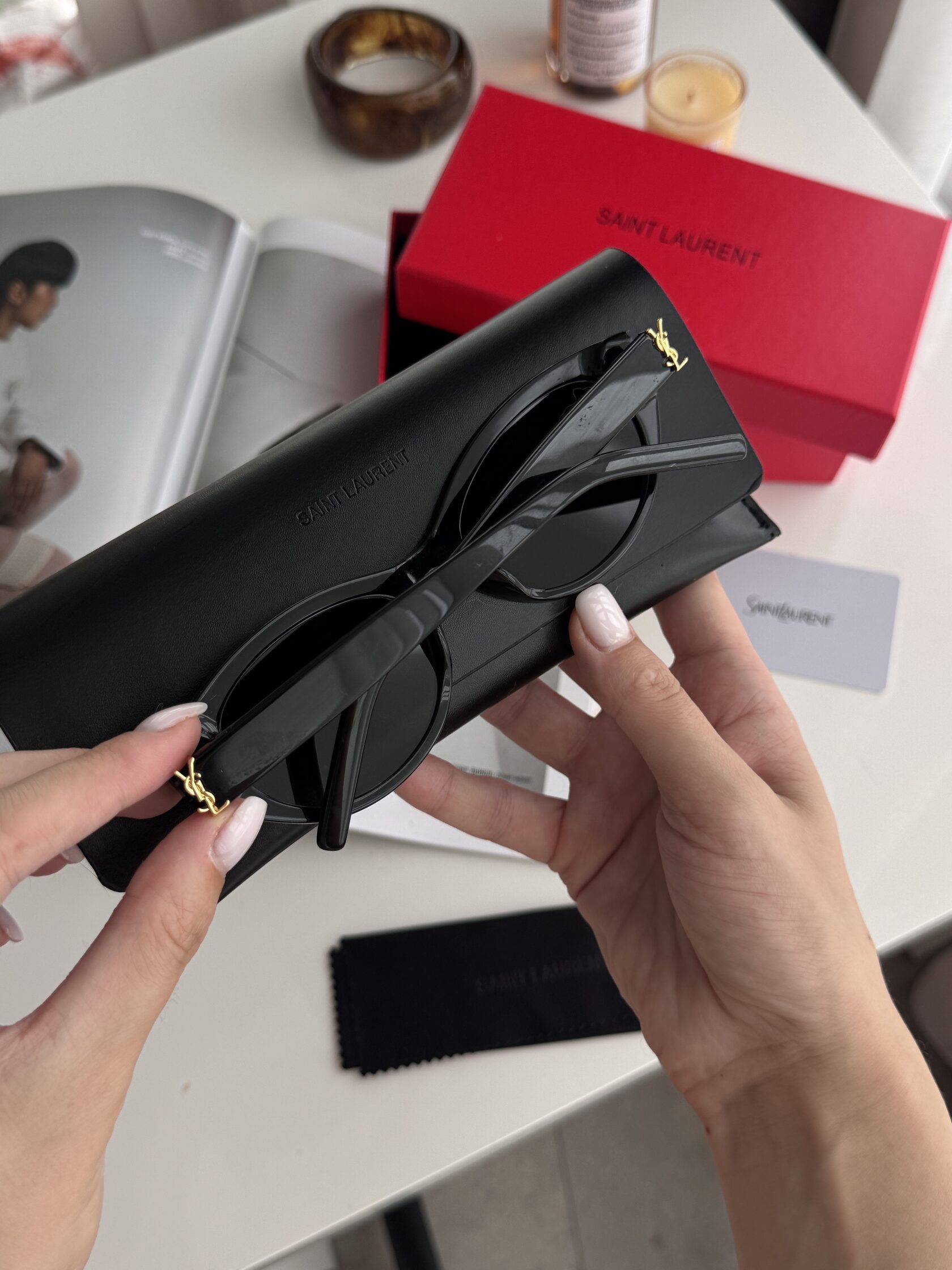 Saint Laurent Black/Gold SL M148/F 001 - 8
