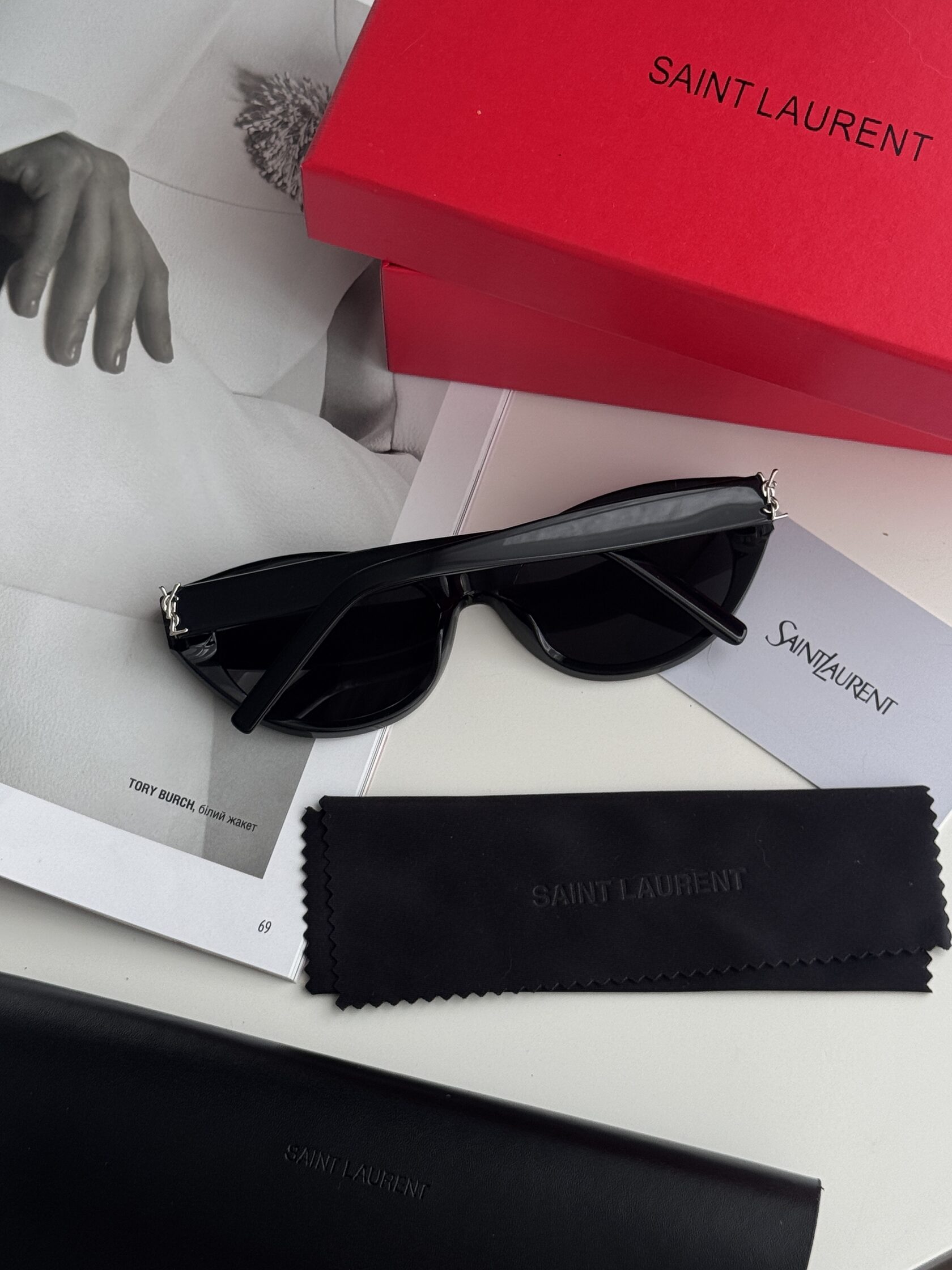 Saint Laurent Black/Silver SL M148/F 002 - 8