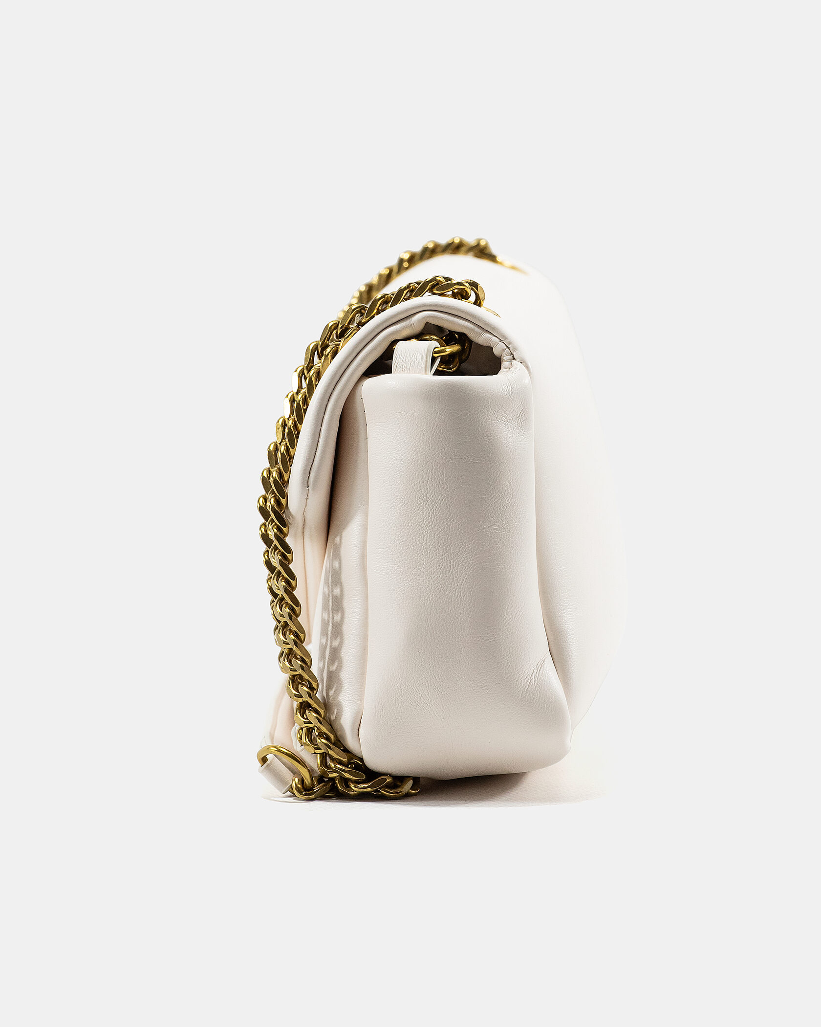 Saint Laurent Calypso In Plunged Lambskin White - 8