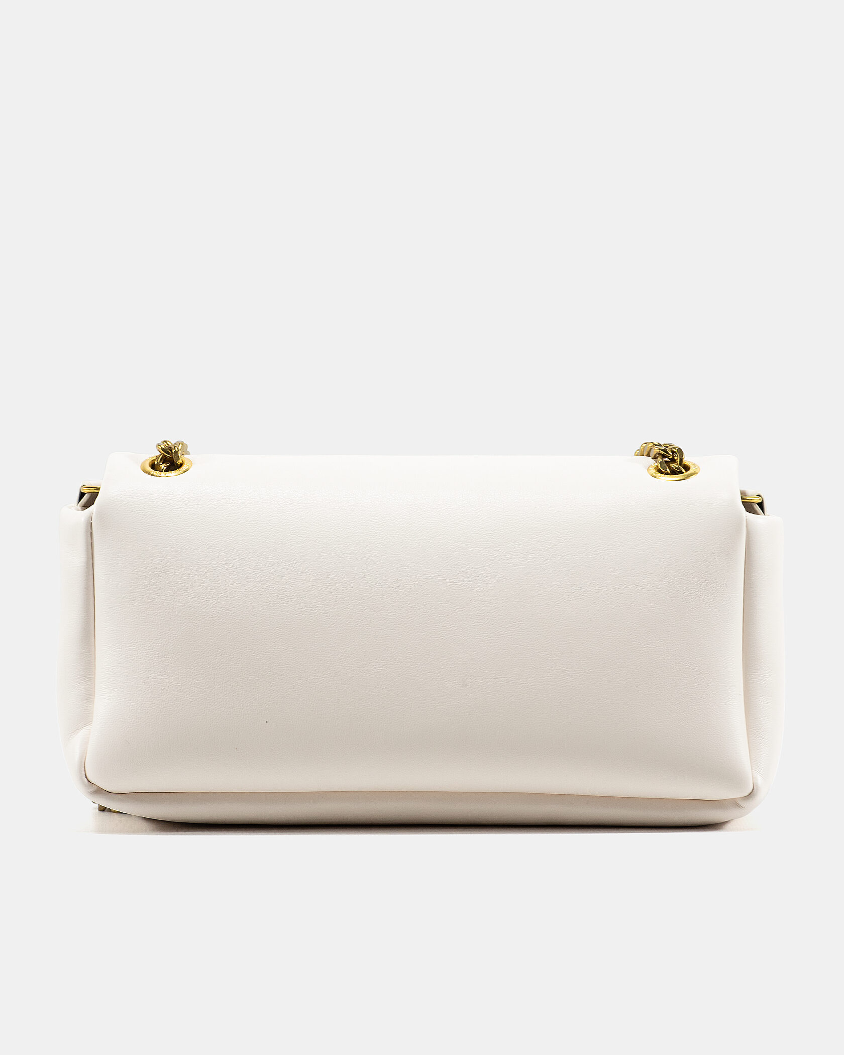 Saint Laurent Calypso In Plunged Lambskin White - 9