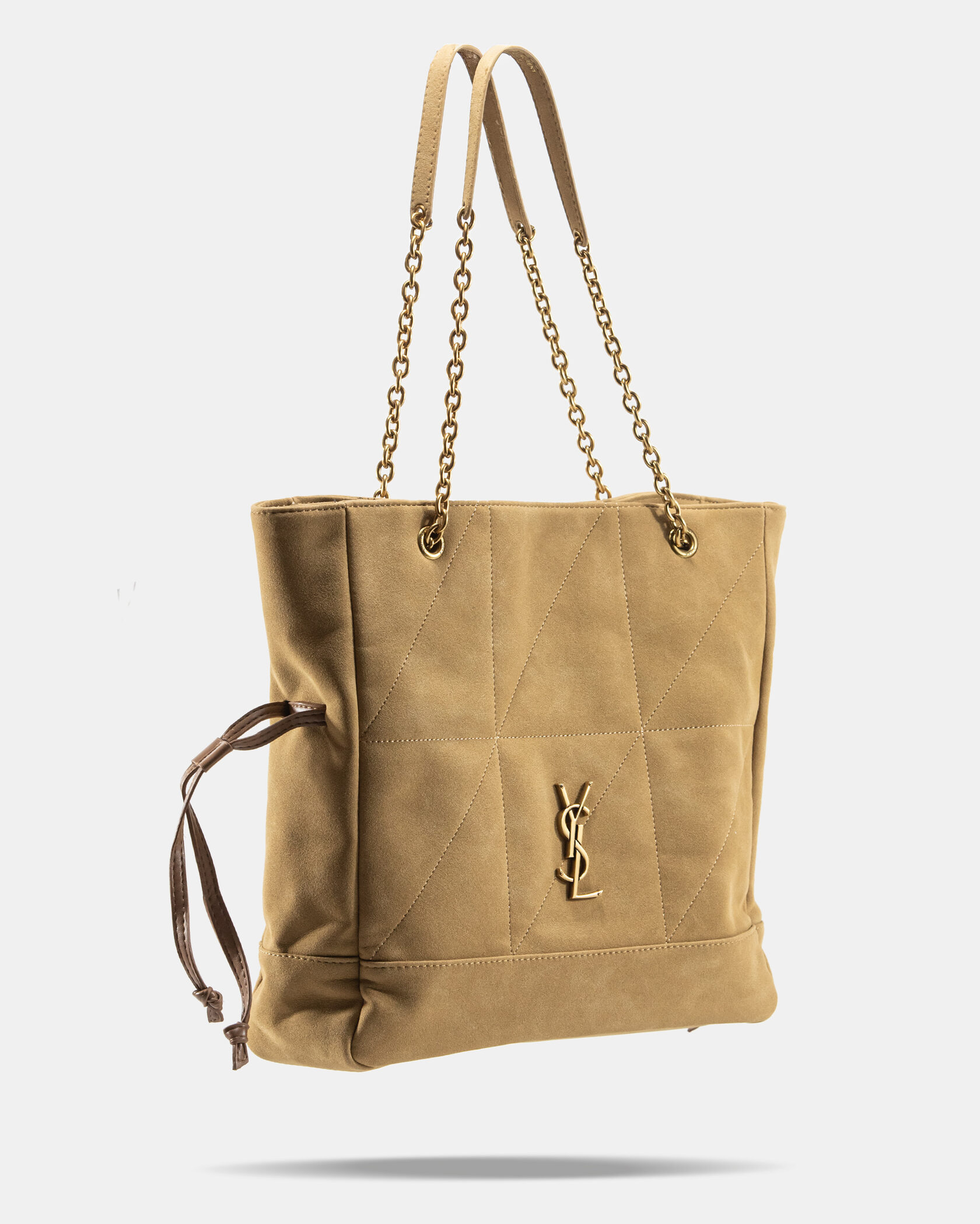 Saint Laurent Jamie Shopping in Suede Golden Leaf - 4