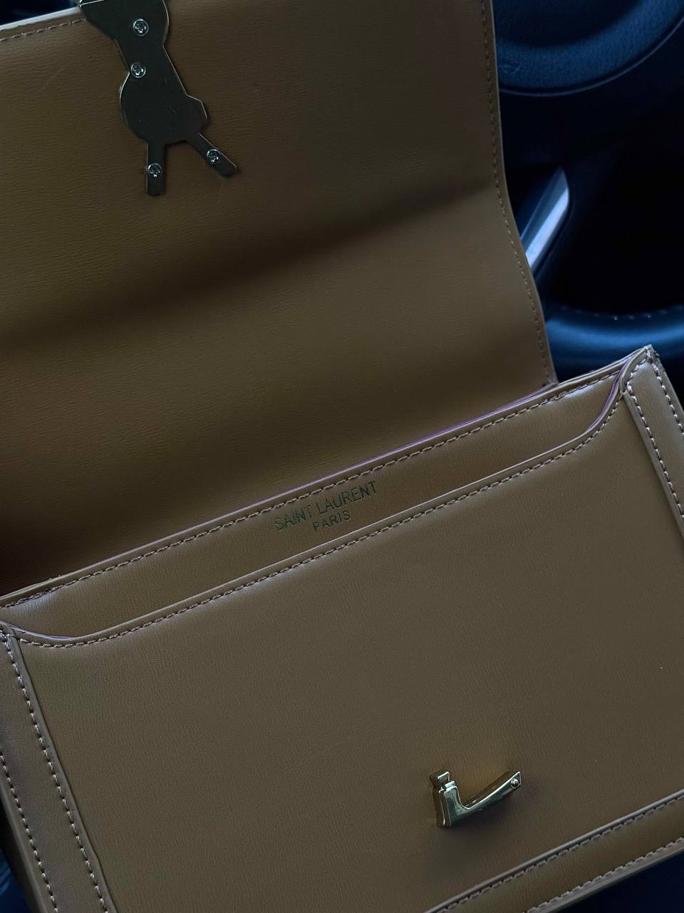 Saint Laurent Large Solferino Brown - 10