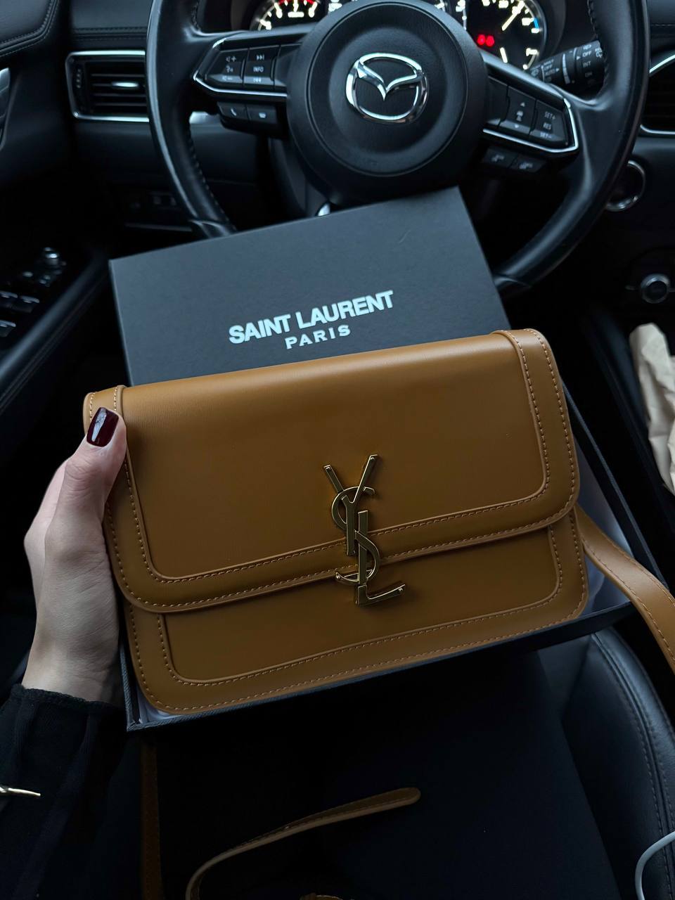 Saint Laurent Large Solferino Brown - 4