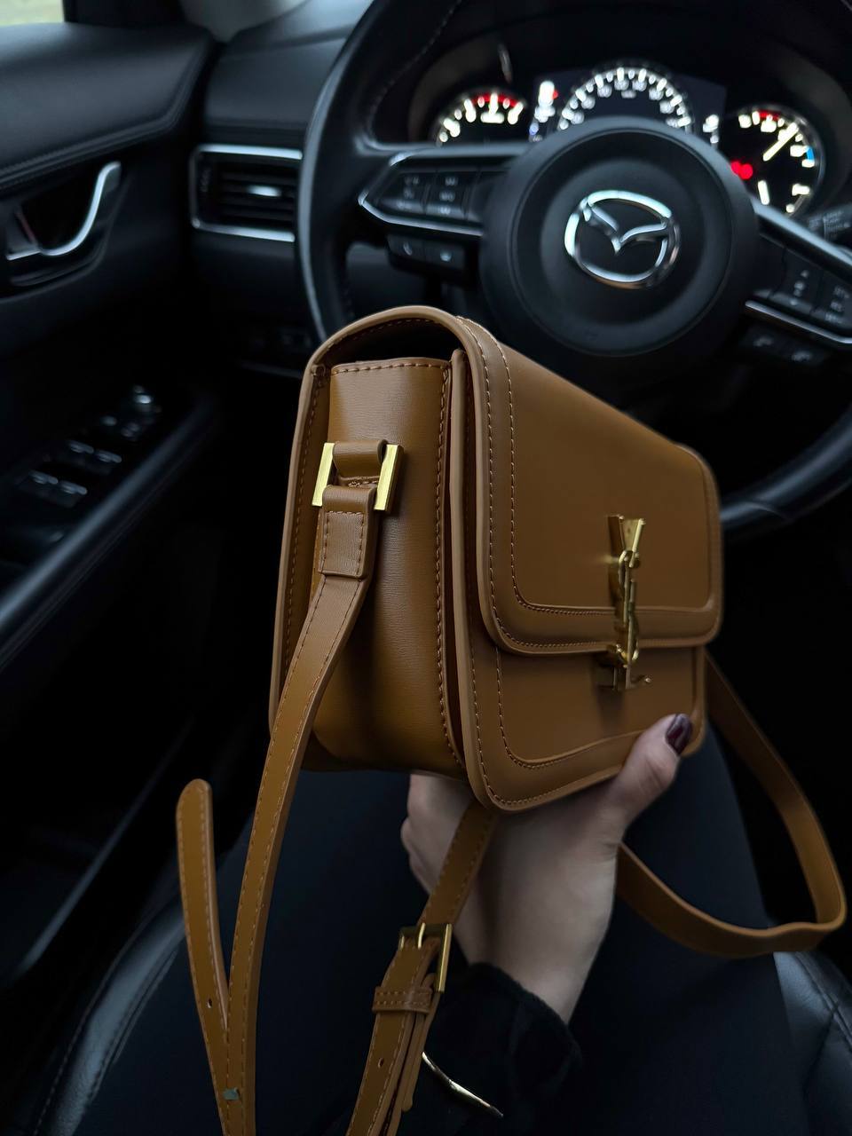 Saint Laurent Large Solferino Brown - 8