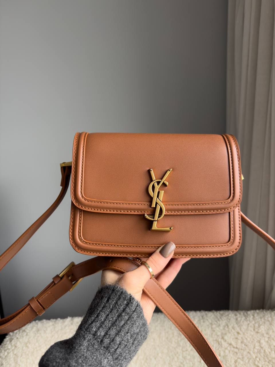 Saint Laurent Large Solferino Brown - 5