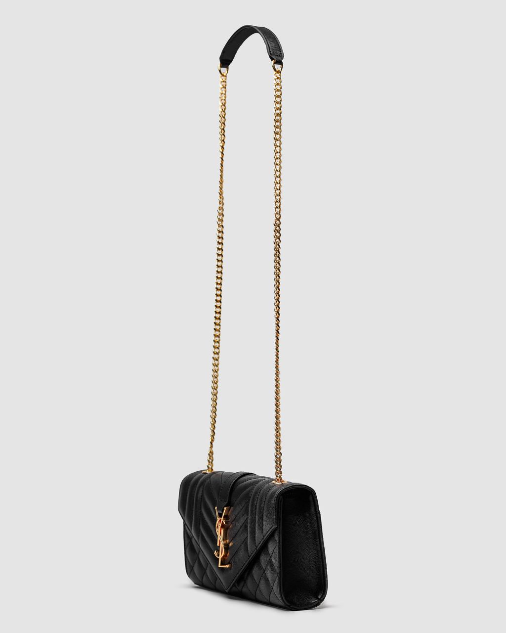 Saint Laurent Leather Envelope Chain Bag - 11