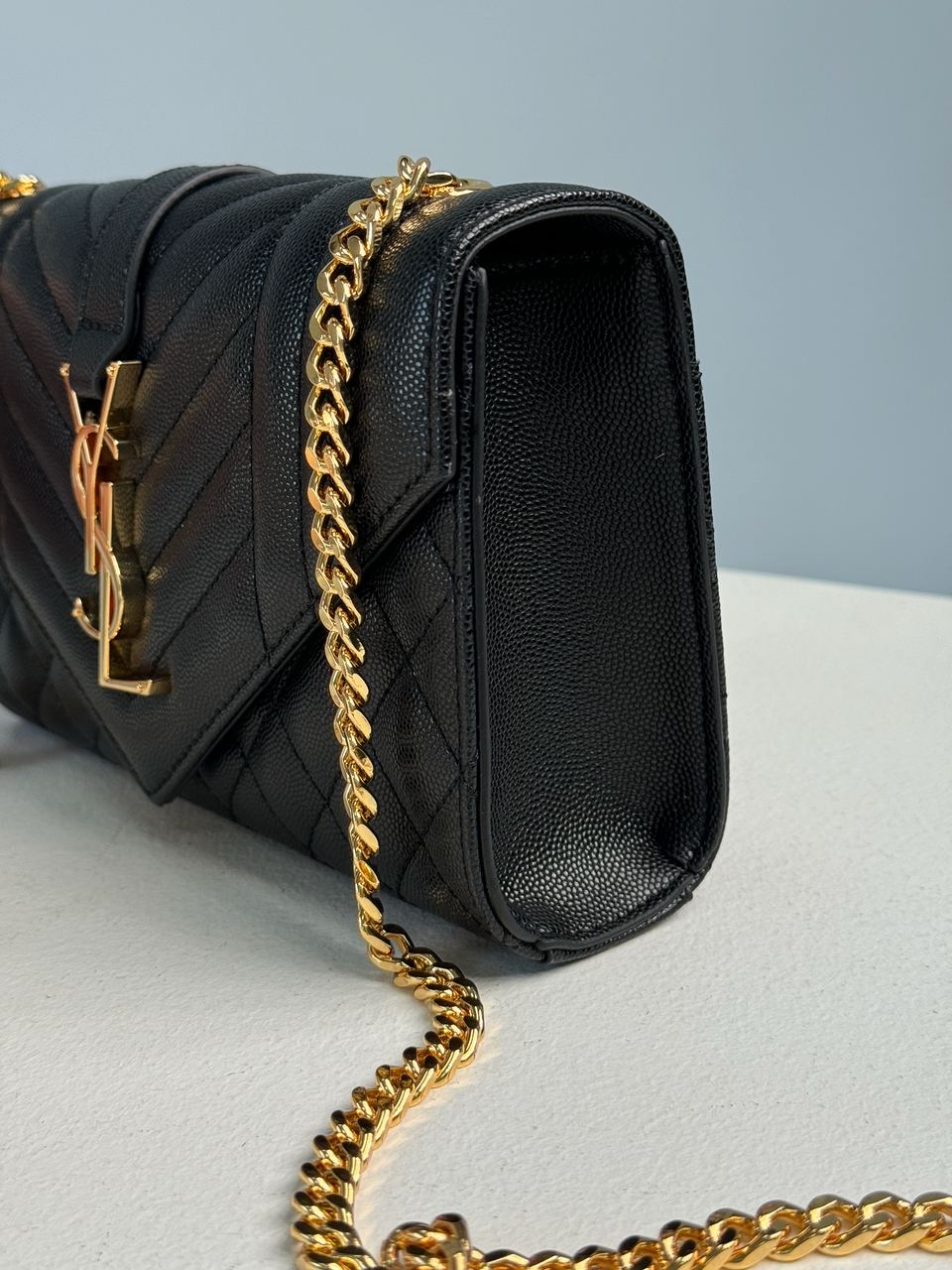 Saint Laurent Leather Envelope Chain Bag - 13