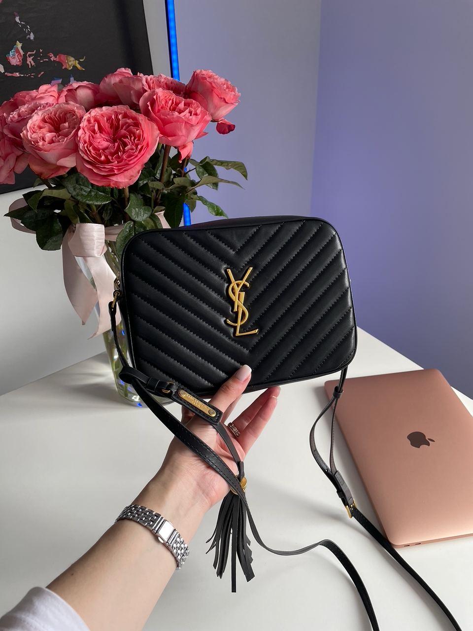 Saint Laurent Lou Quilted Camera Bag - 8