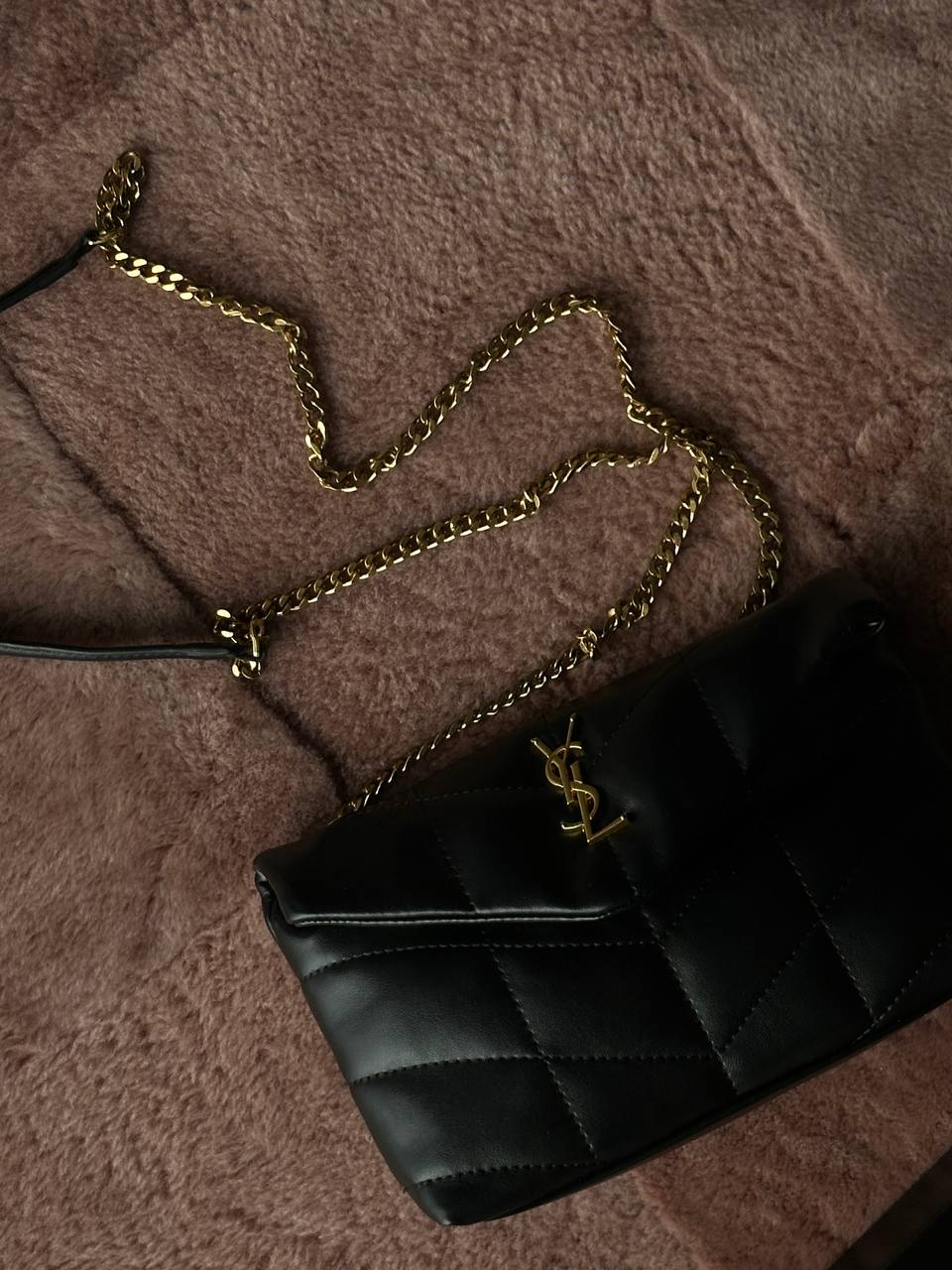 Saint Laurent Loulou Chain Bag In Black - 2