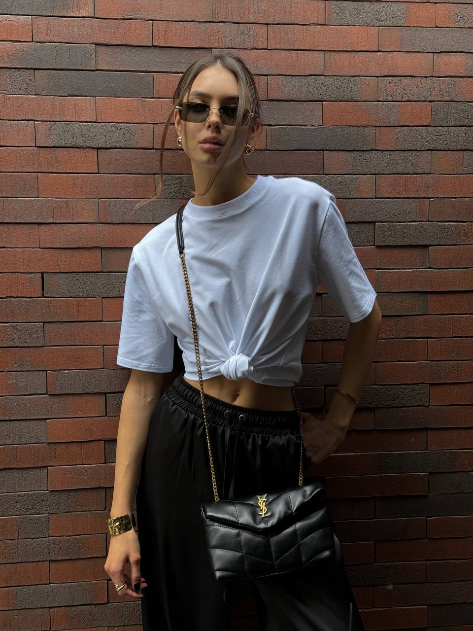 Saint Laurent Loulou Chain Bag In Black - 6