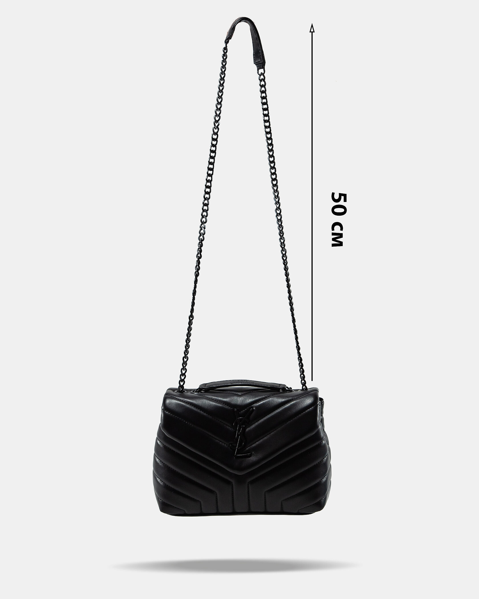Saint Laurent Loulou Puffer Small Shoulder Bag in Black Quilted Leather with Black Hardware - 4