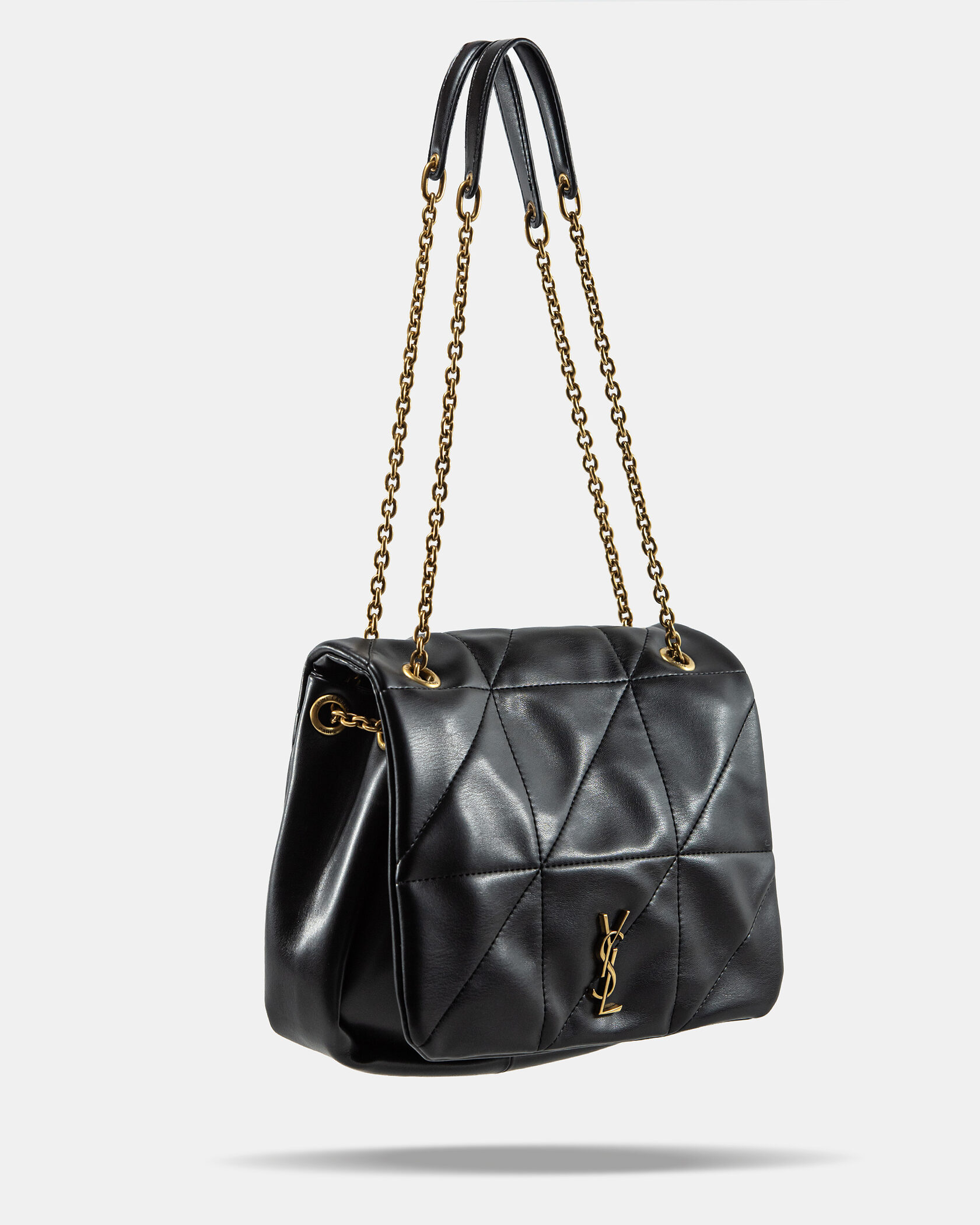 Saint Laurent Loulou Puffer Small Shoulder Bag in Black Quilted Leather - 10