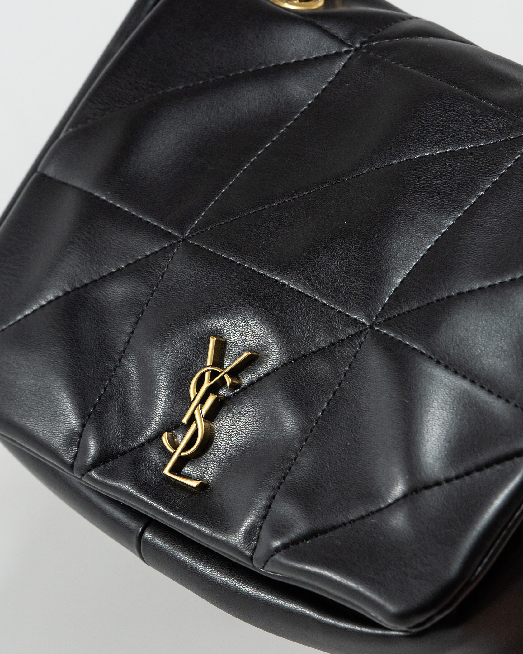 Saint Laurent Loulou Puffer Small Shoulder Bag in Black Quilted Leather - 9