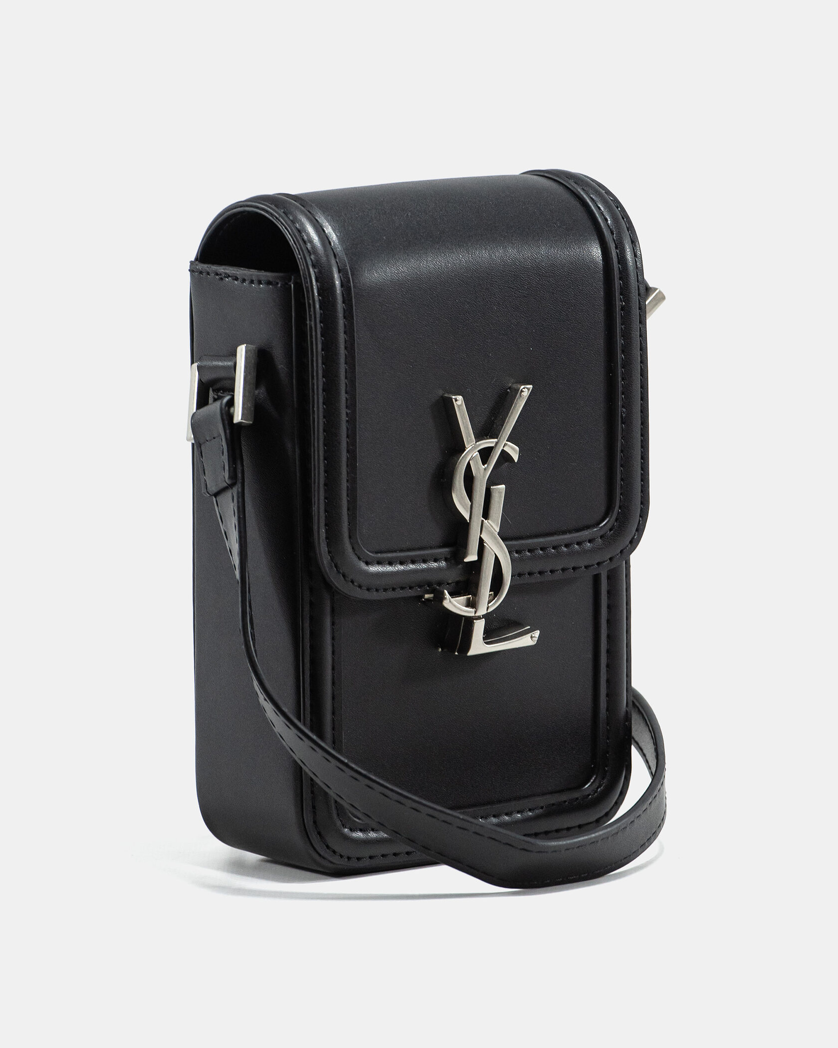 Saint Laurent Mini Solferino Satchel Bag in Calf Leather - 5
