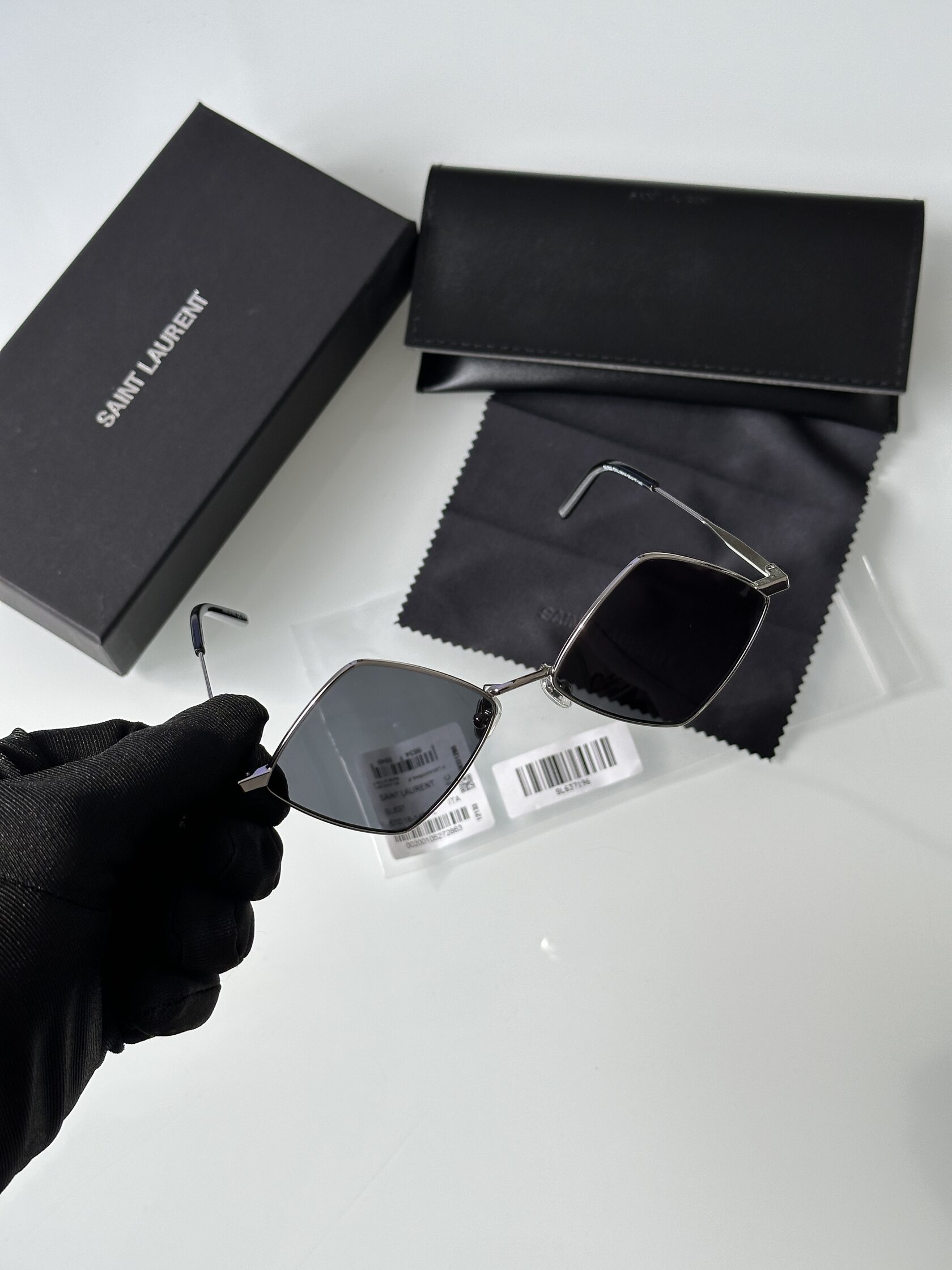 Saint Laurent SL 302 COL-001A Black/Silver - 11
