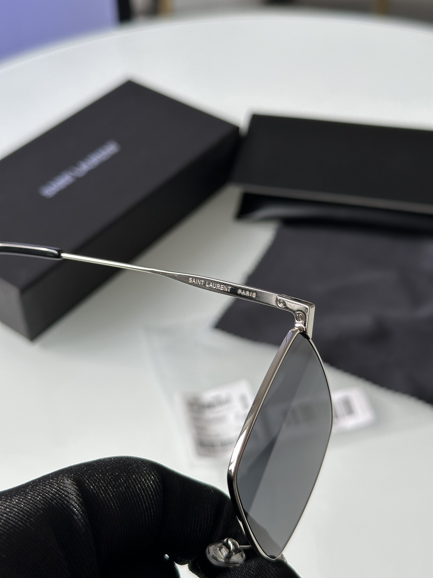 Saint Laurent SL 302 COL-001A Black/Silver - 14