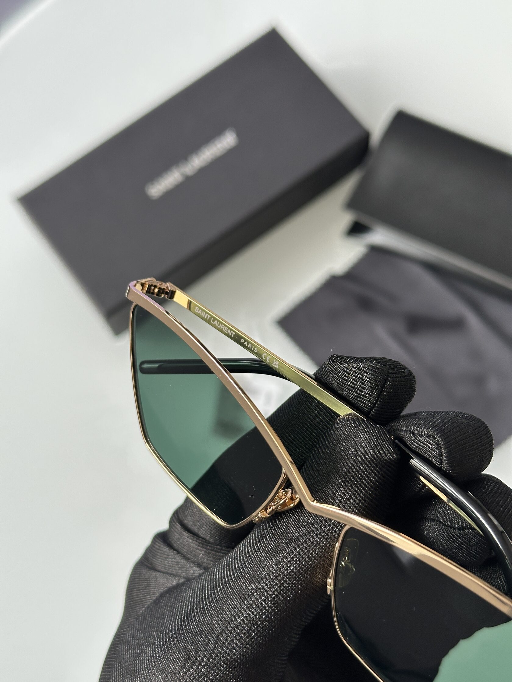 Saint Laurent SL 637 001 Green/Gold - 14