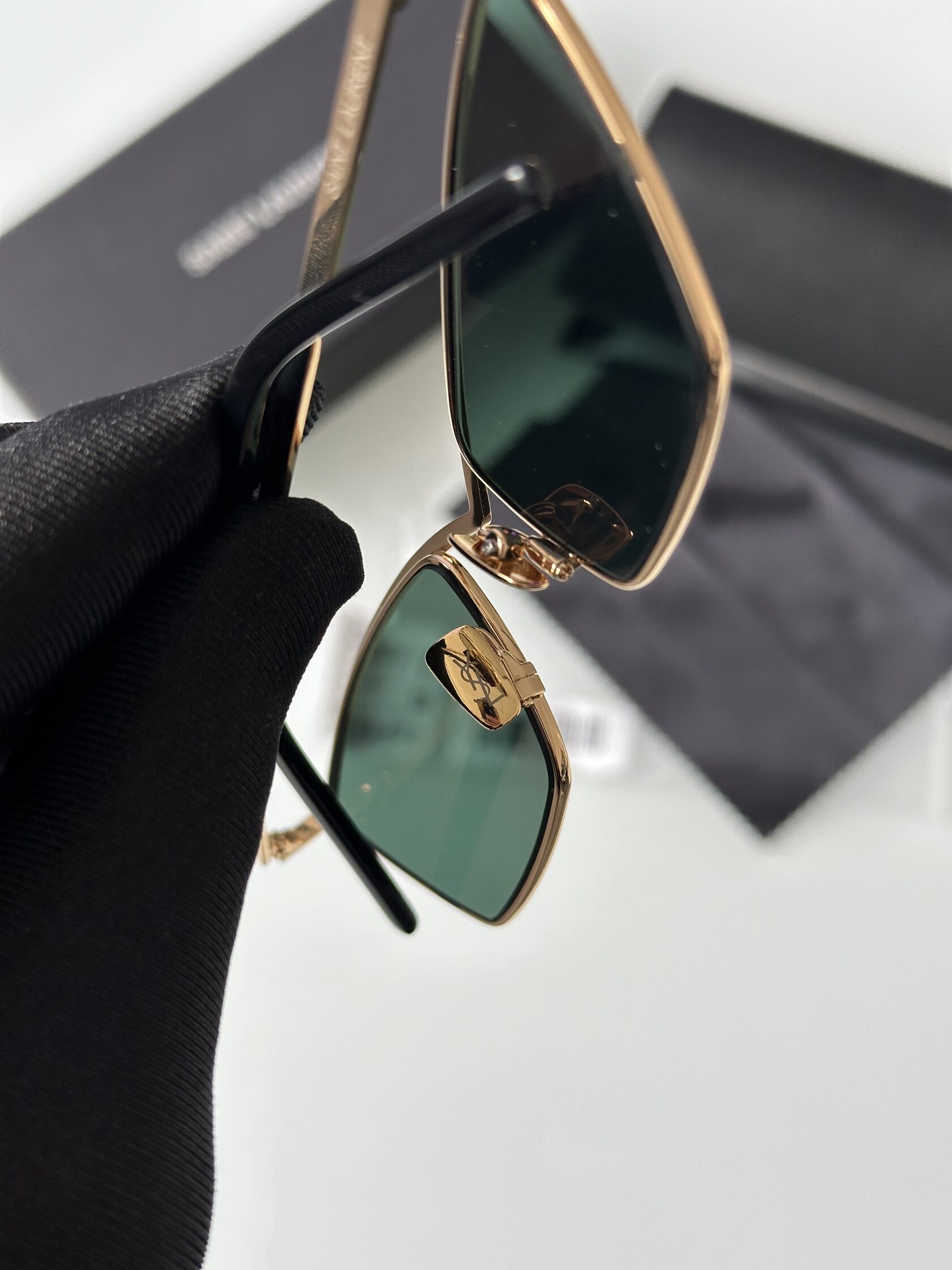 Saint Laurent SL 637 001 Green/Gold - 15