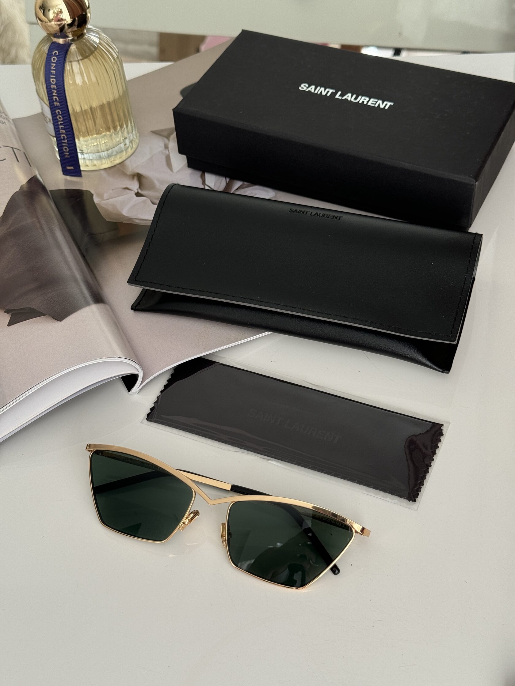 Saint Laurent SL 637 001 Green/Gold - 6