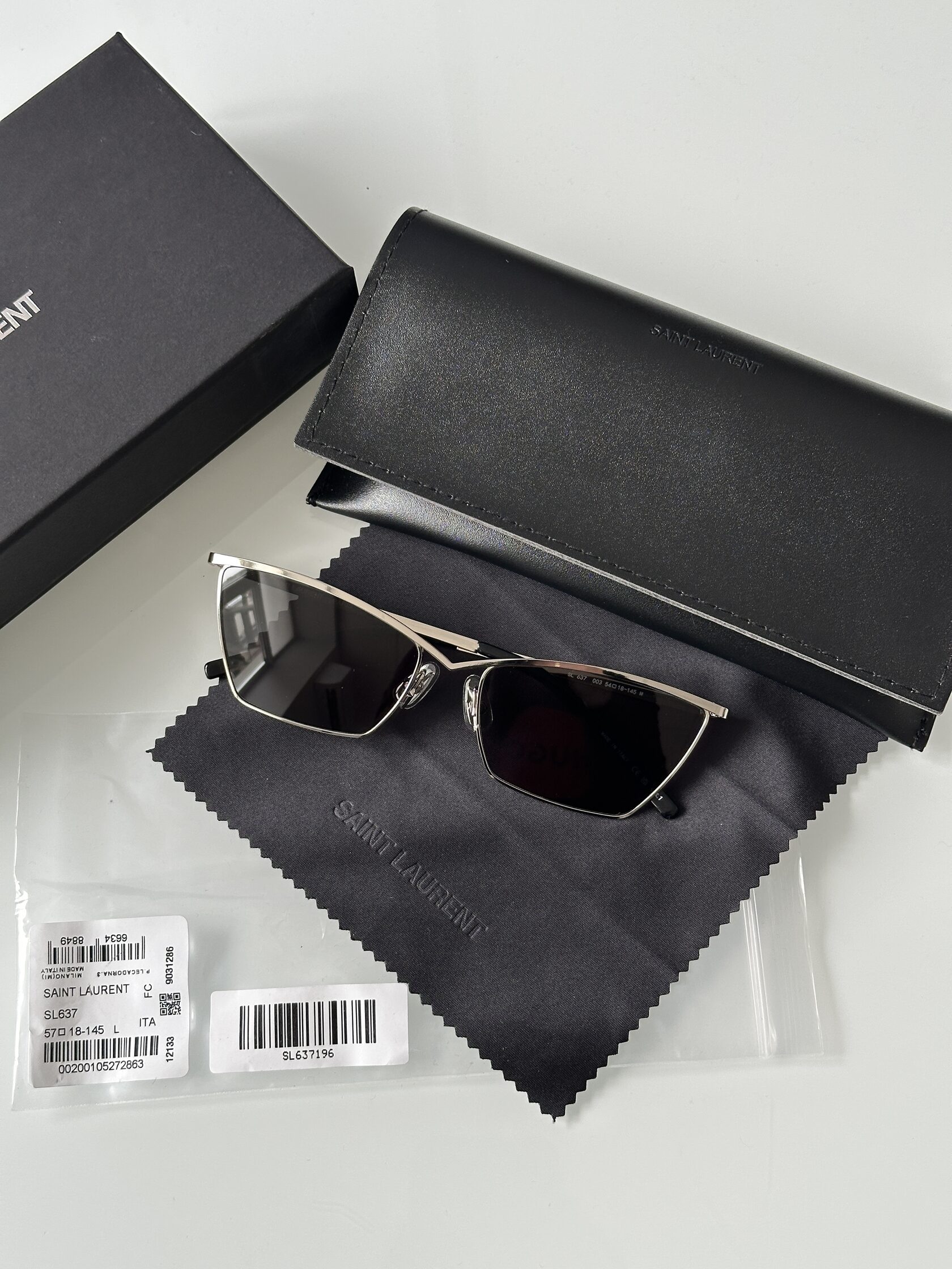 Saint Laurent SL 637 003 Black/Silver - 4