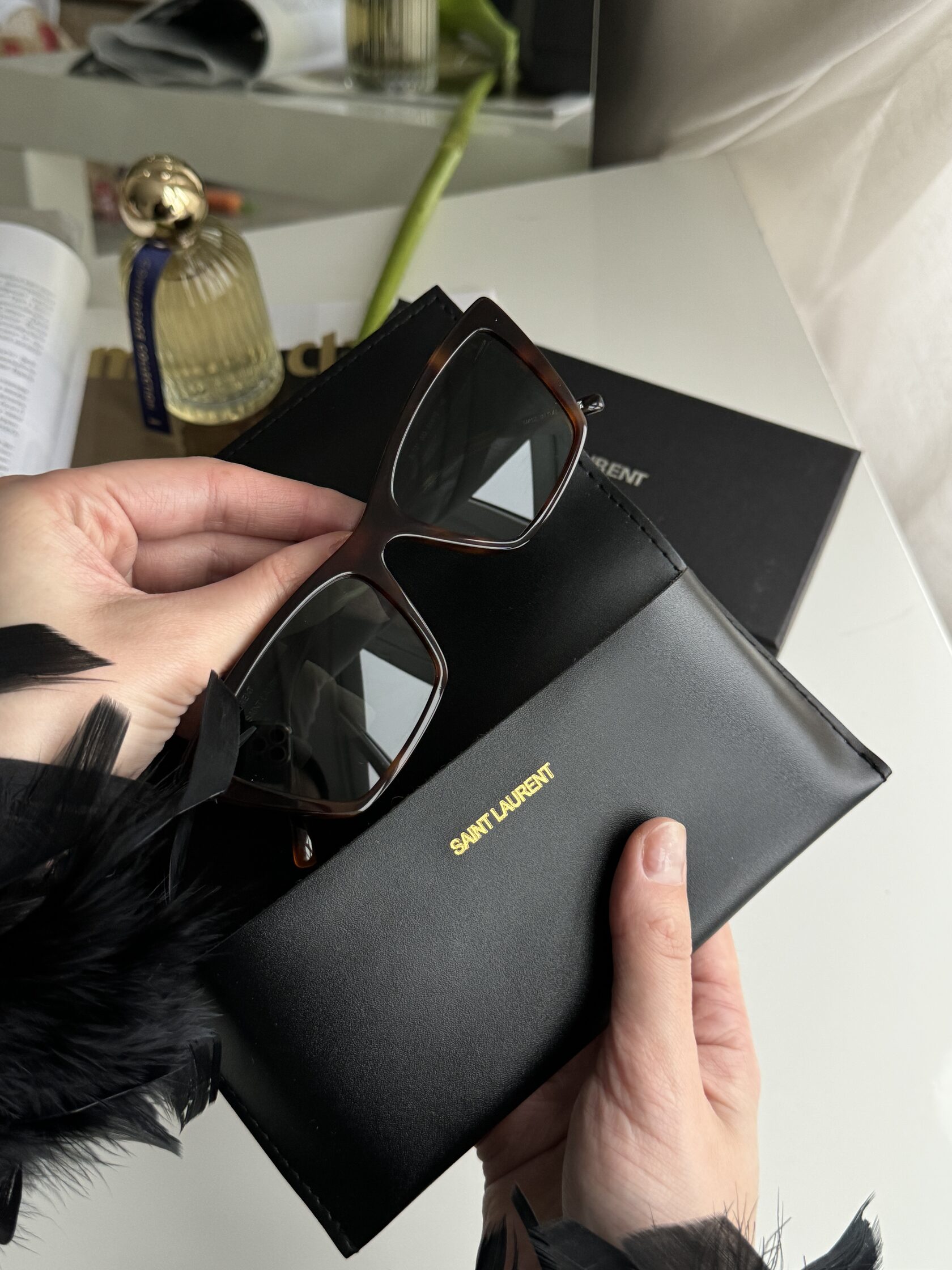 Saint Laurent SL 737 003 Leo/Green - 4