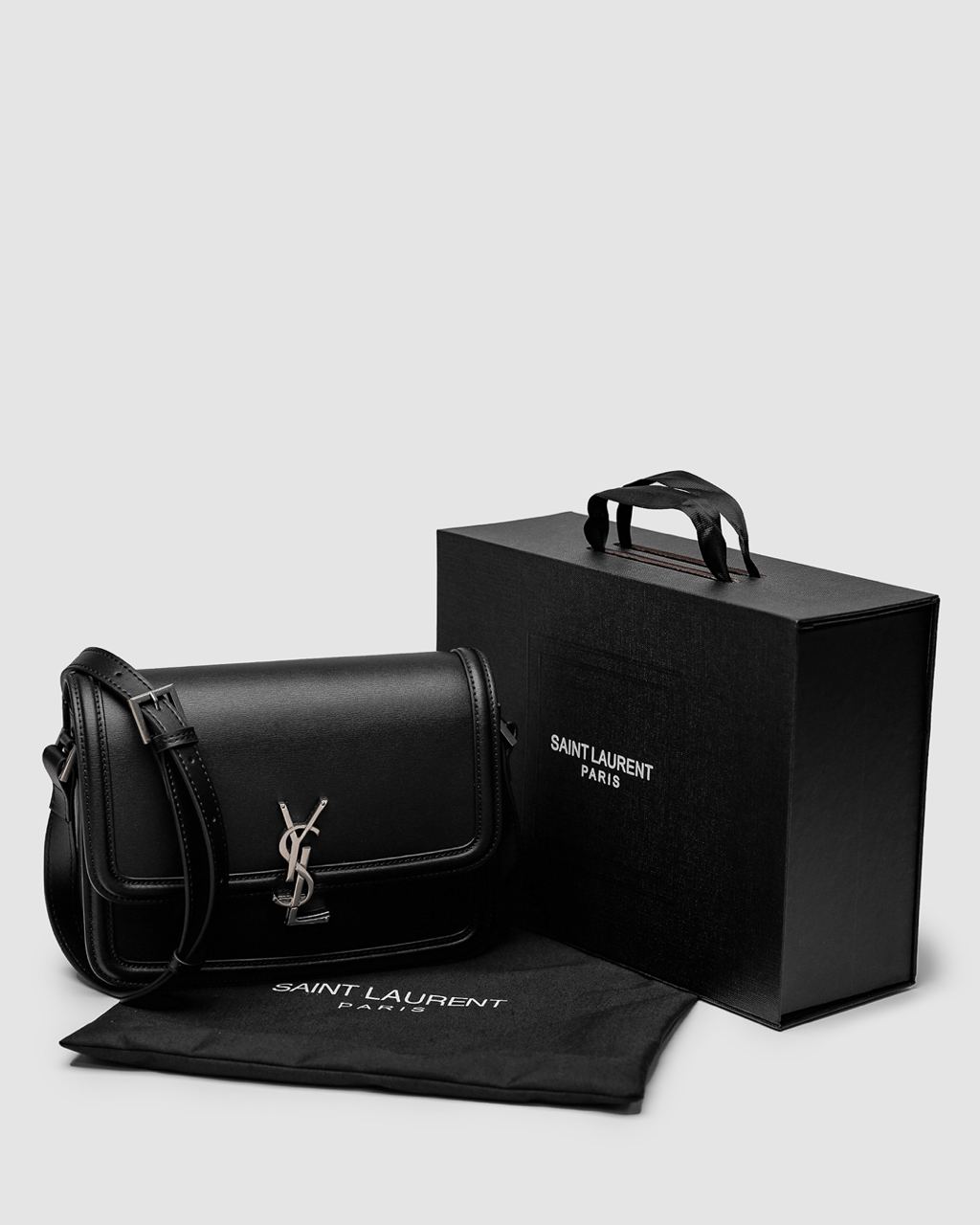Saint Laurent Solferino Large Black/Silver - 3