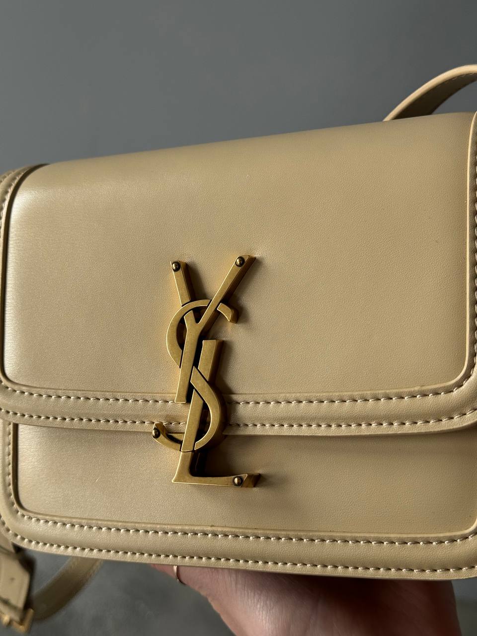 Saint Laurent Solferino Small Beige - 6