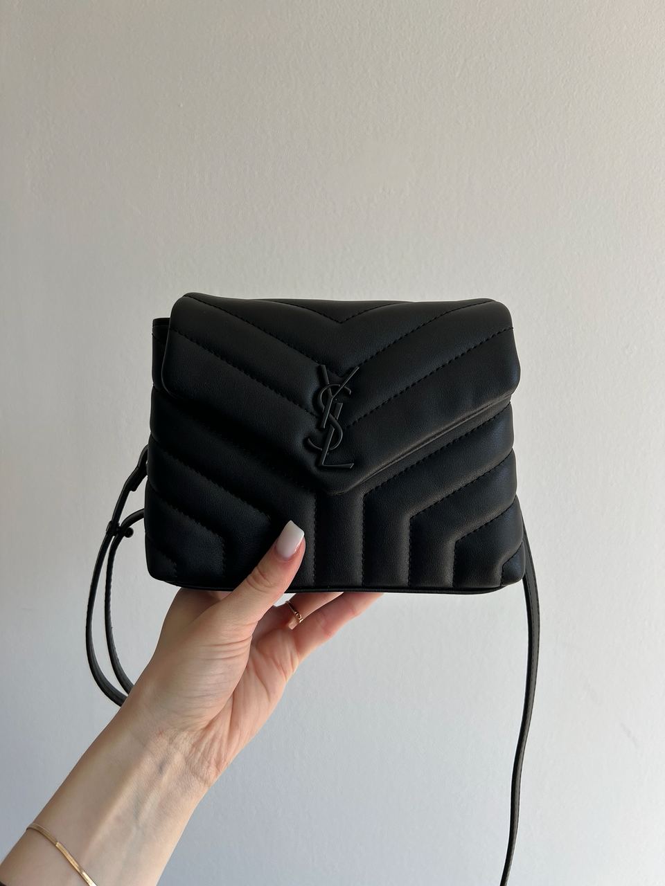 Saint Laurent Toy LouLou In Quilted Leather Black/Black - 13