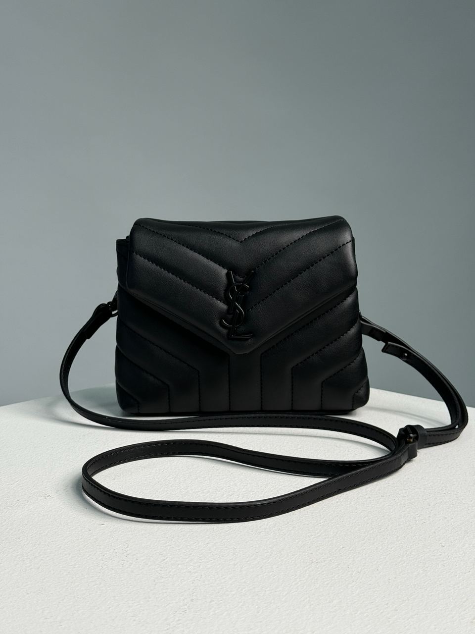 Saint Laurent Toy LouLou In Quilted Leather Black/Black - 5