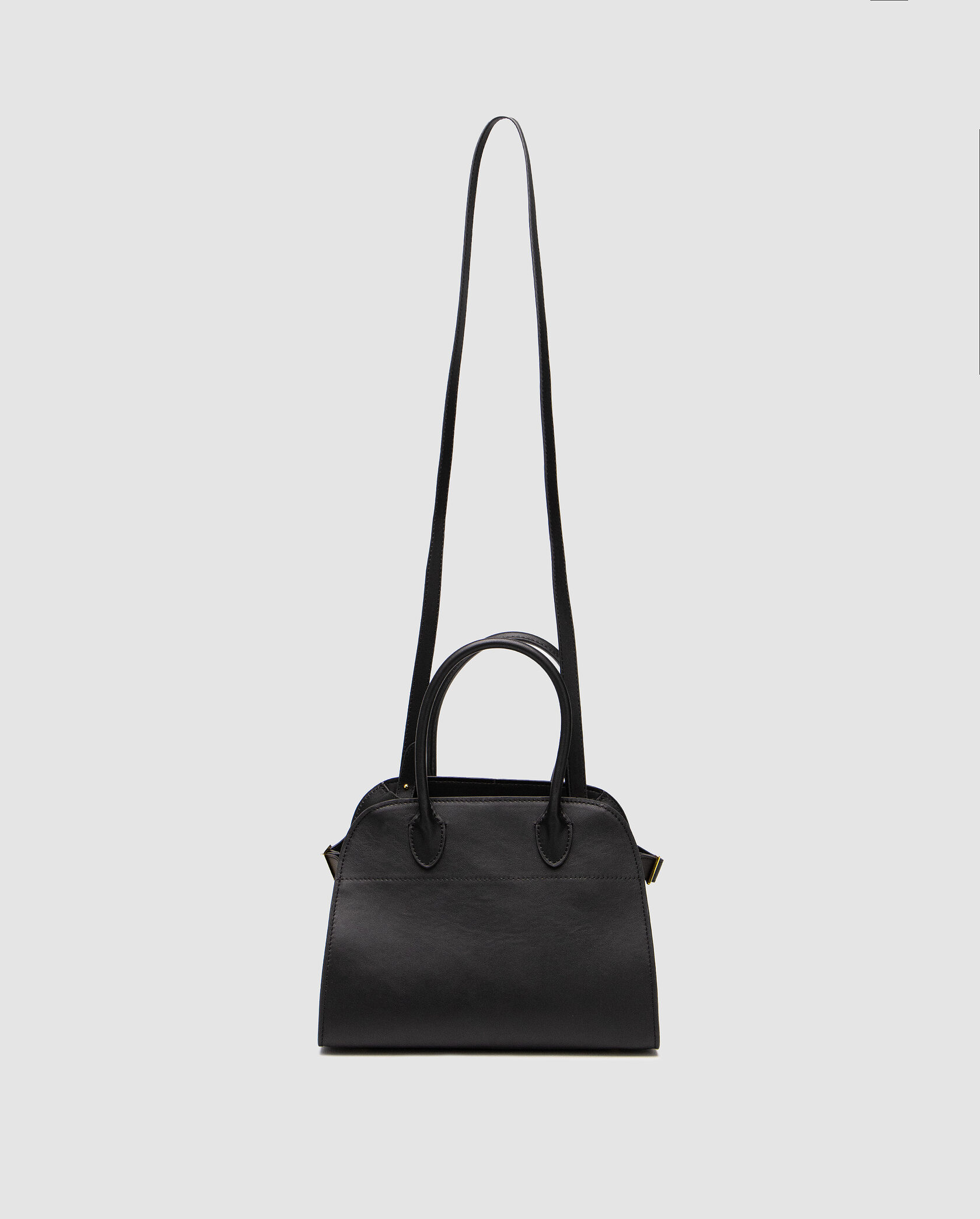 The Row Soft Margaux 26 Bag in Leather Black - 3