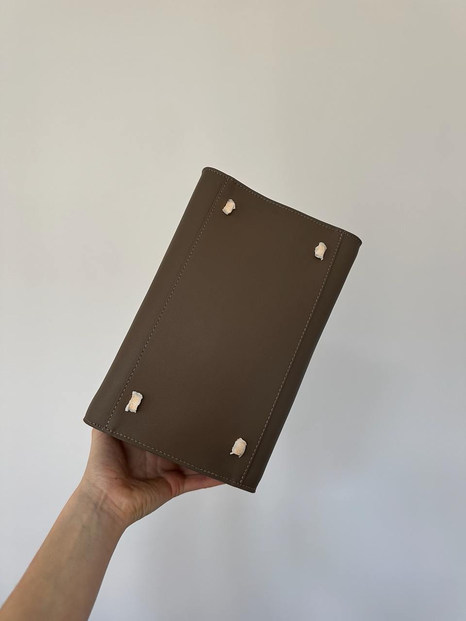 The Row Soft Margaux 26 Bag in Leather Brown Capucines - 10